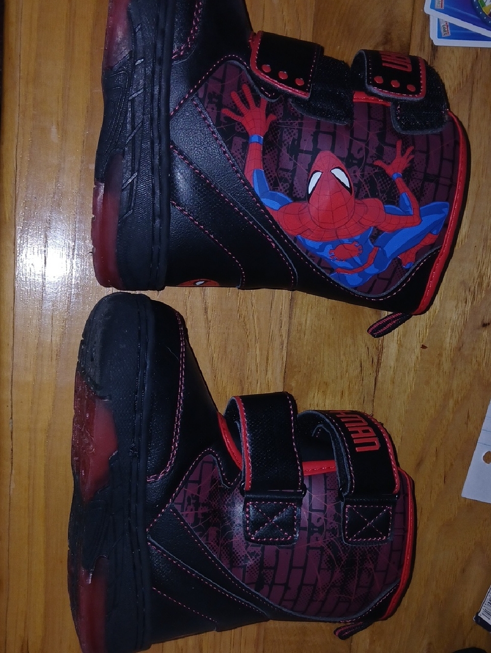 Marvel Spider-Man Kids Black and Red Boots